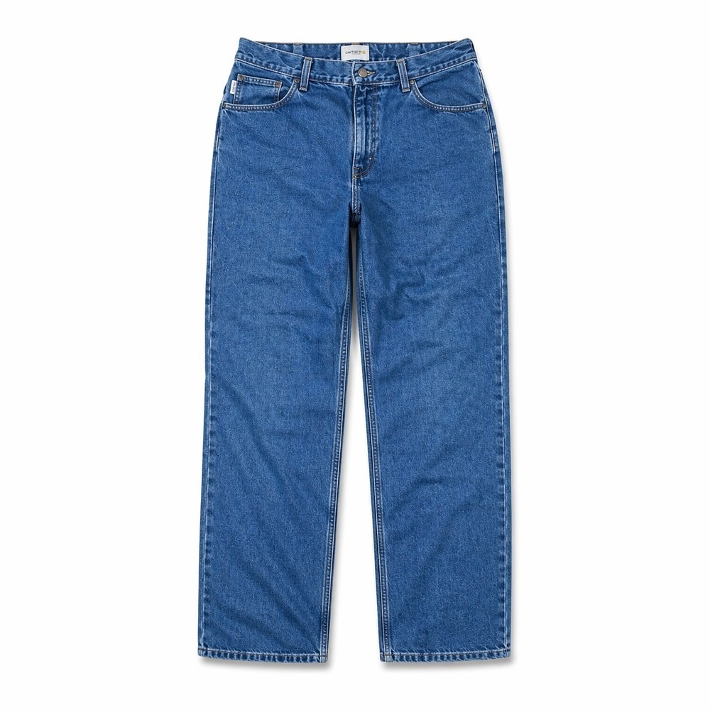 Carhartt Women's Blue Denim Flame-Resistant Straight‎ Jeans